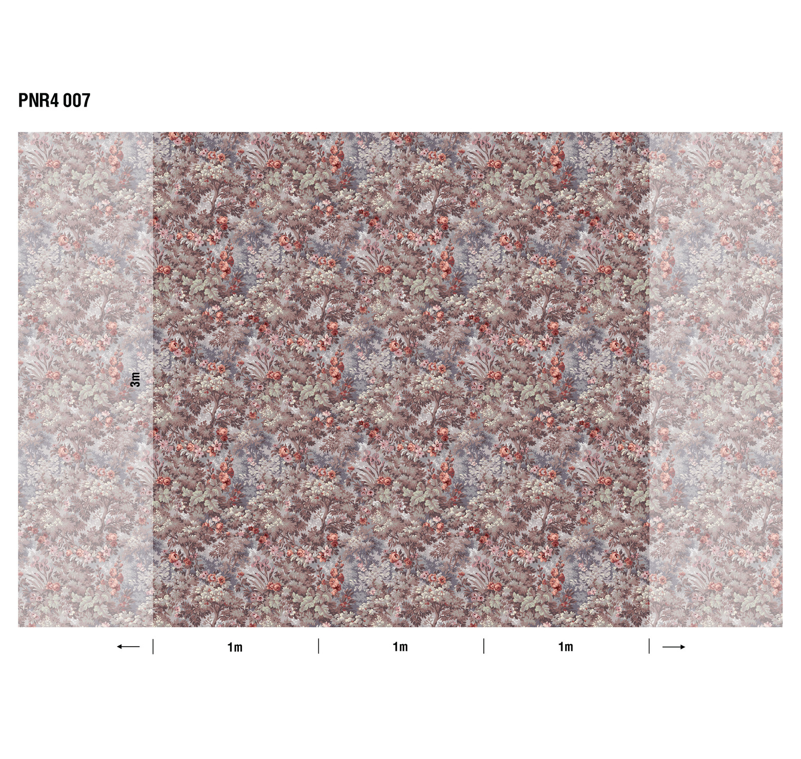 Панно Loymina Панорама Английский сад: панорамный паттерн PNR4 007 3×1 Панно Loymina Панорама Английский сад: панорамный паттерн PNR4 007 3×1